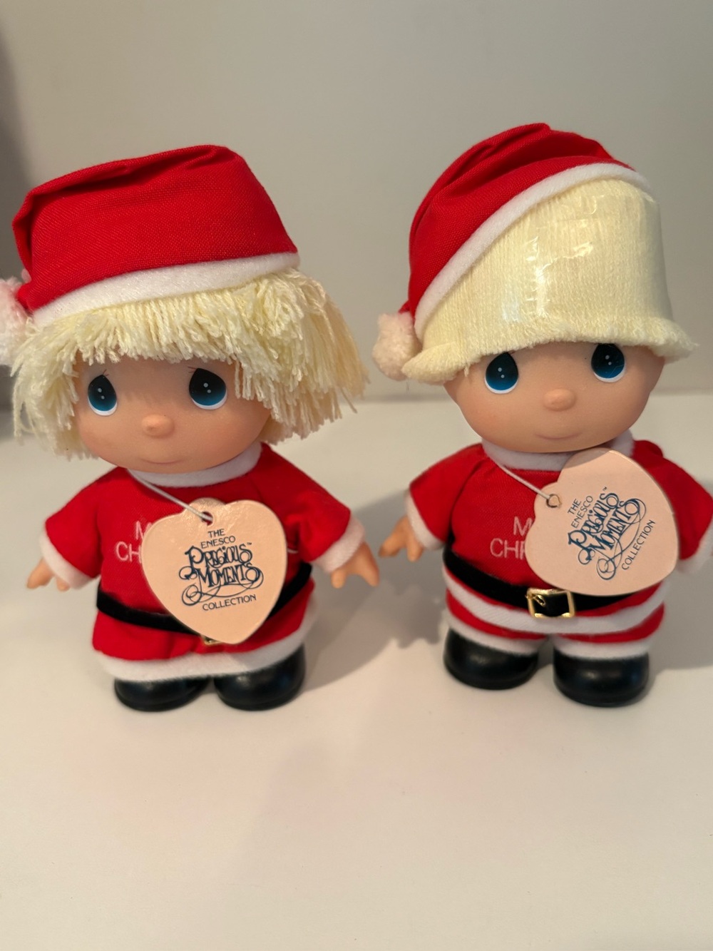 Vintage 1990 precious moments 5 inch Christmas dolls